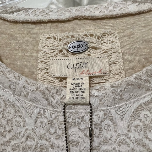 LAST CHANCE 🖤 NWT Cupio Medium Tie Front Top 🖤 - Picture 3 of 4